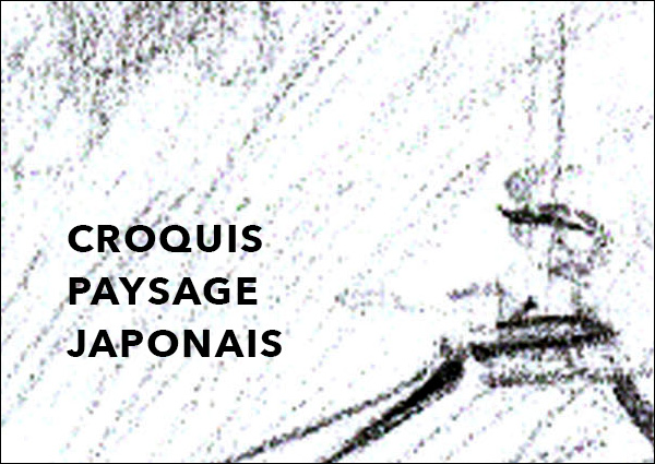 Croquis réalisé au fusain lors d'un déplacement.